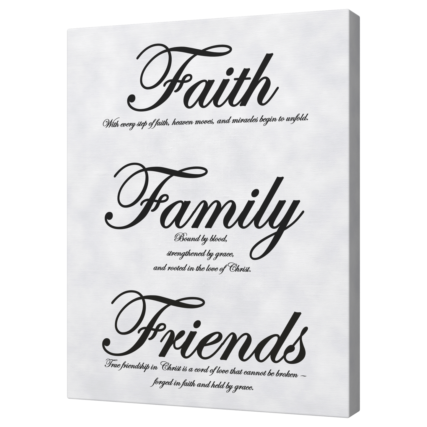 Faith, Family, Friends Black - Above The Rest