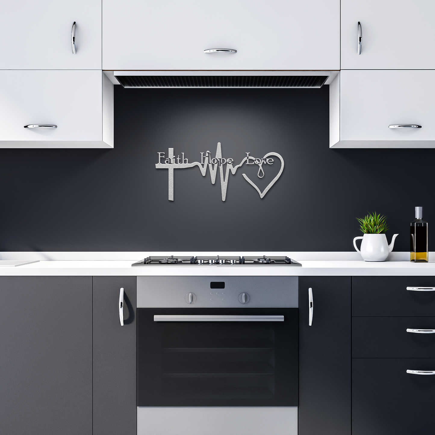 Metal Sign - Faith, Hope, Love 2 - Above The Rest