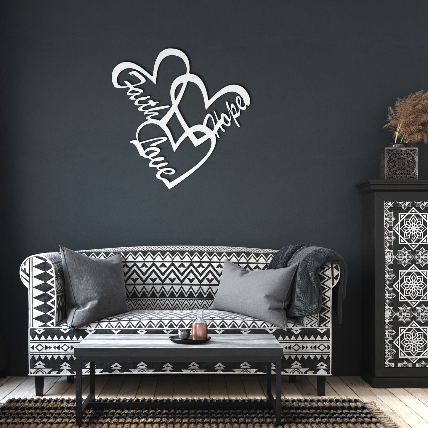 Metal Sign - Hearts - Above The Rest