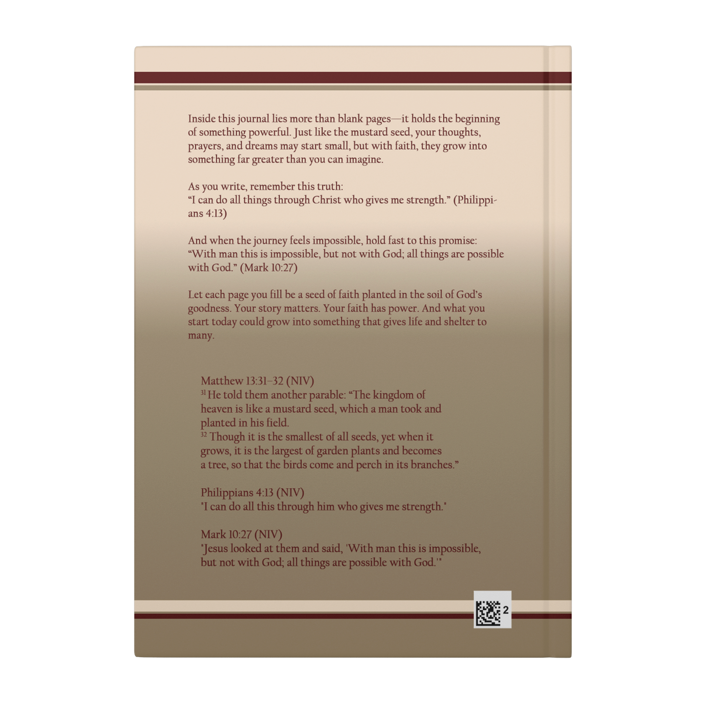 Mustard Seed Faith Journal - Above The Rest