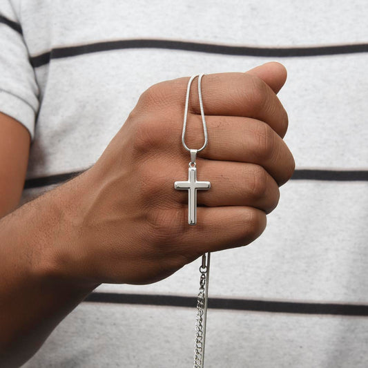 Man of God Personalized Cross Necklace is a powerful reminder of who you are chosen, brave, and called to lead with love and faith.