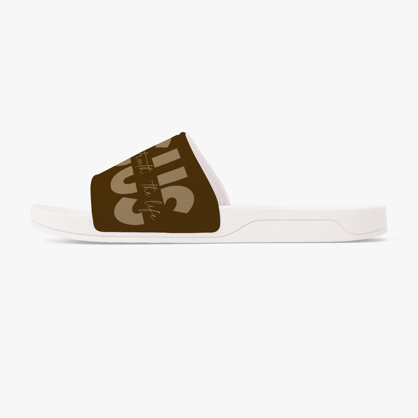 "Jesus The Way The Truth The Life" Faith-Inspired Slide Sandals - Above The Rest