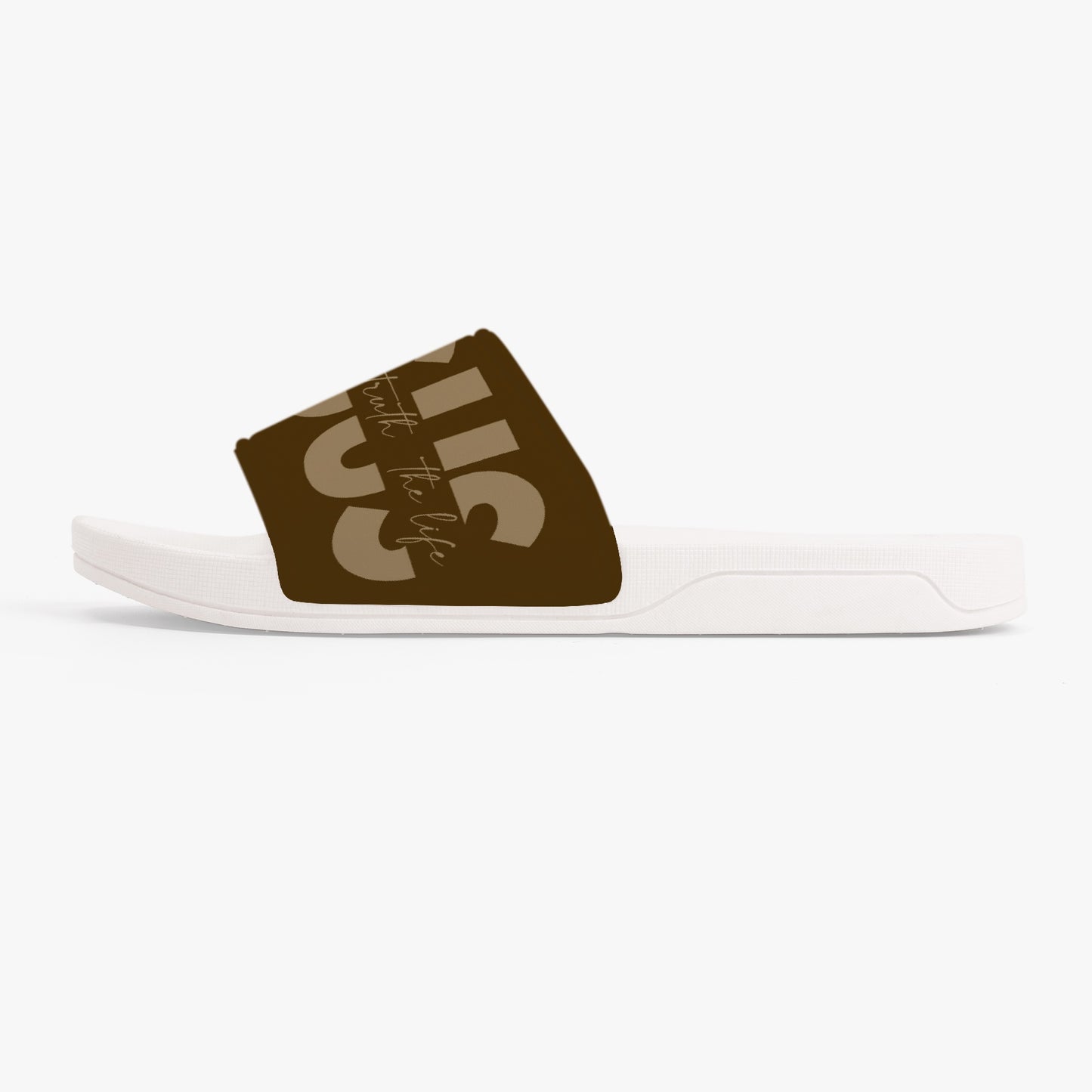 "Jesus The Way The Truth The Life" Faith-Inspired Slide Sandals - Above The Rest