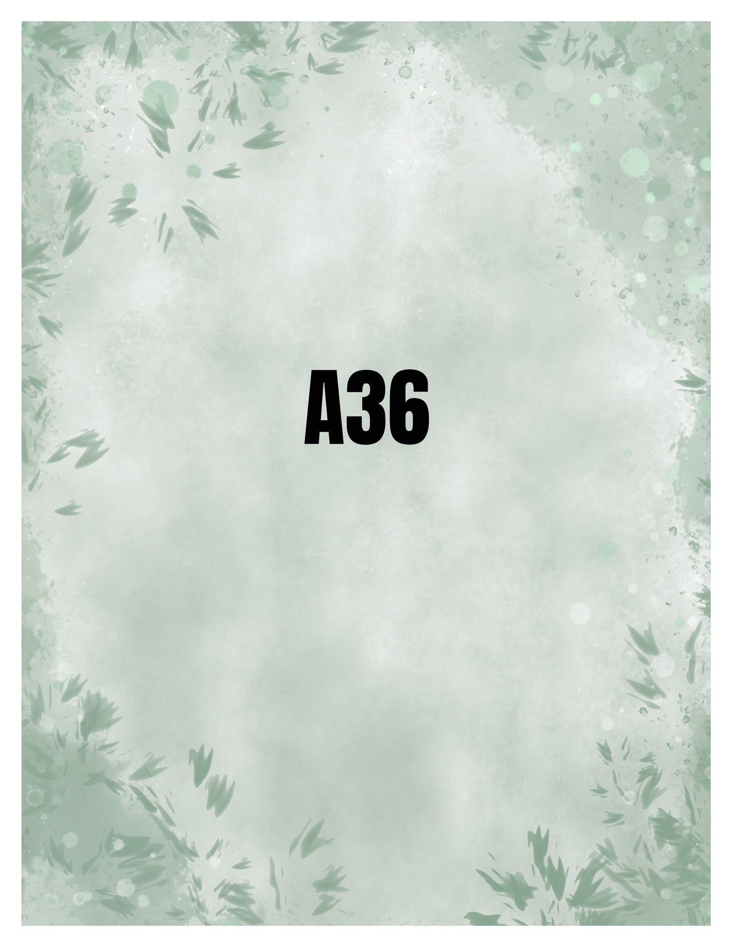 Floral patterned paper with 'A36' printed on it