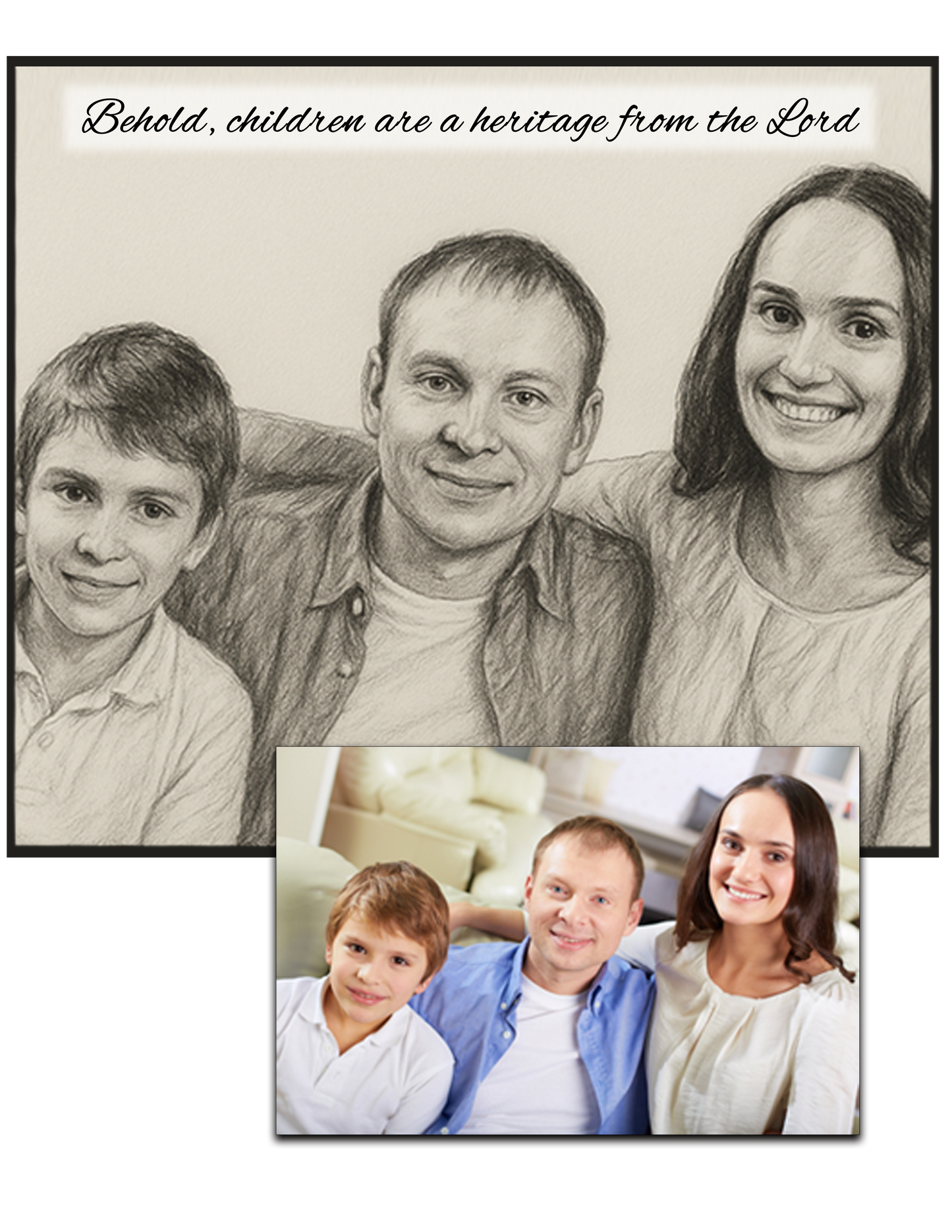 Custom Photo to Art Canvas – Turn Your Photo Into a Work of Art | Personalized Christian Wall Decor