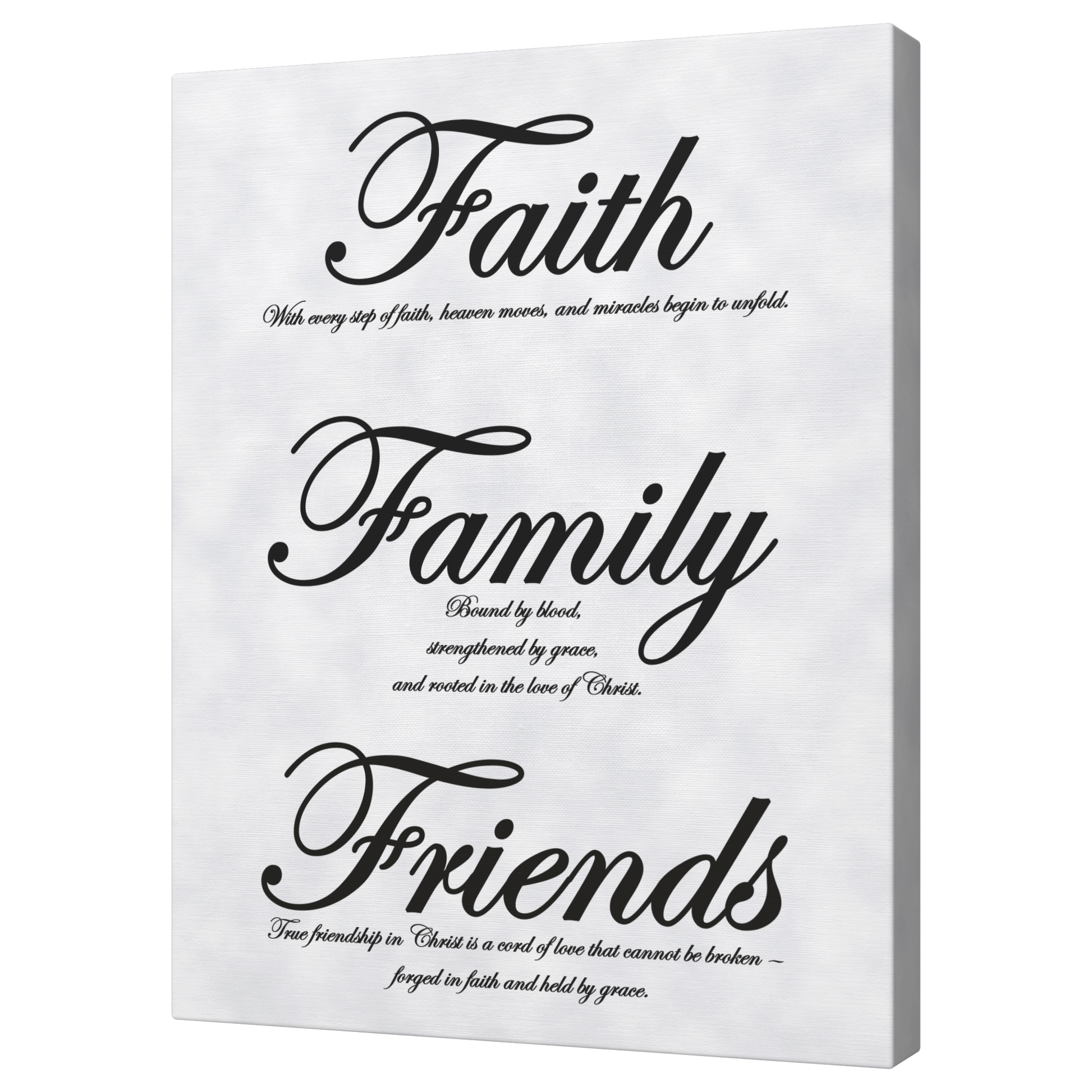Faith, Family, Friends Black - Above The Rest