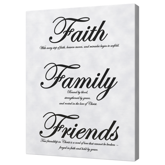 Faith, Family, Friends Black - Above The Rest