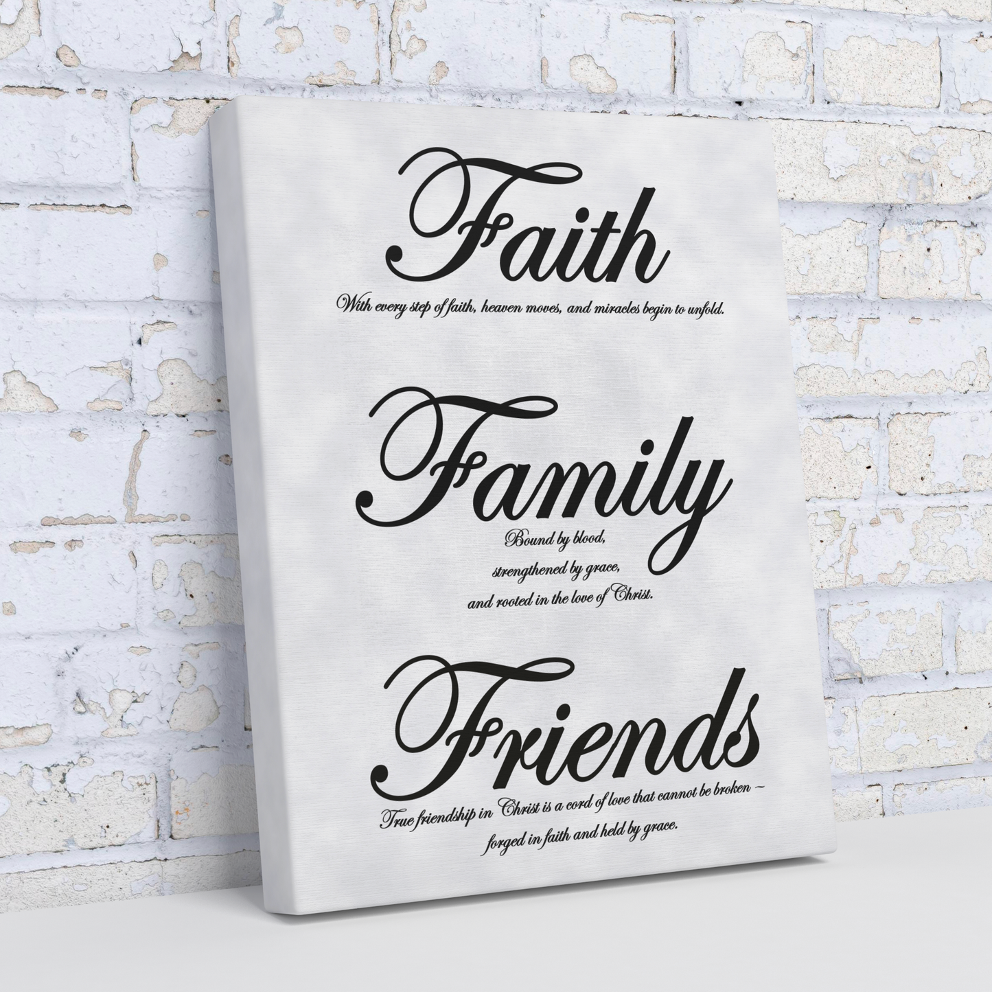 Faith, Family, Friends Black - Above The Rest