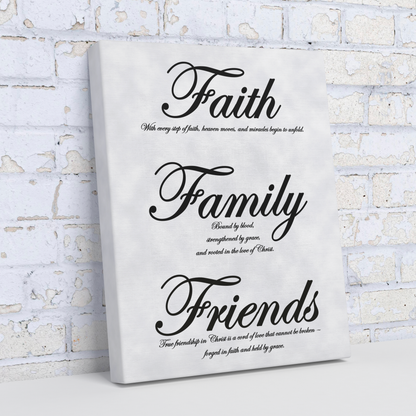 Faith, Family, Friends Black - Above The Rest