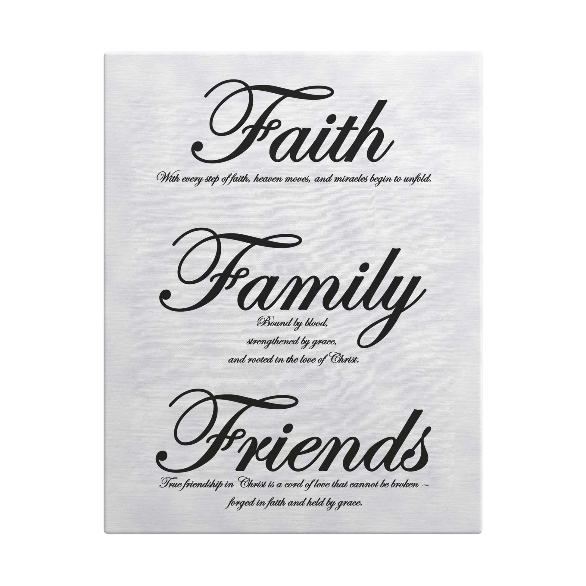 Faith, Family, Friends Black - Above The Rest