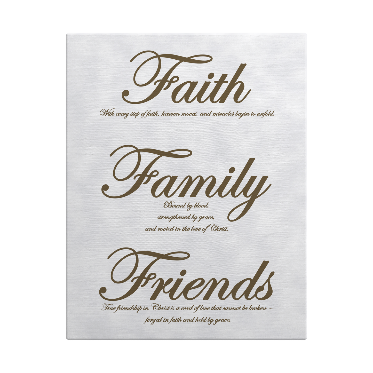 Faith, Family, Friends Brown - Above The Rest