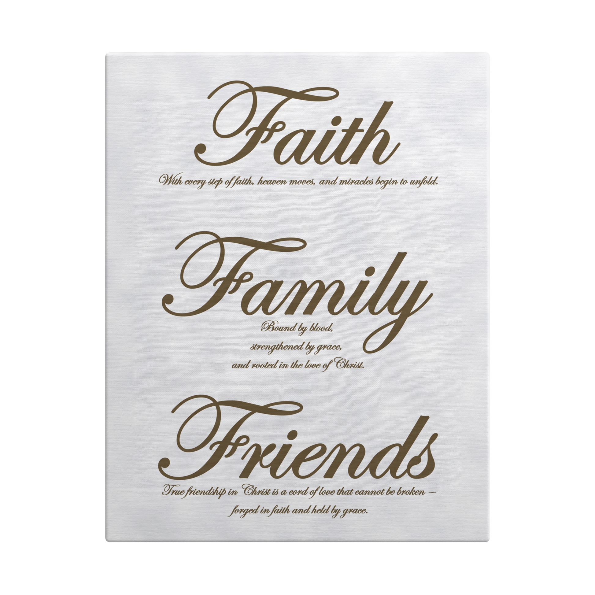 Faith, Family, Friends Brown - Above The Rest
