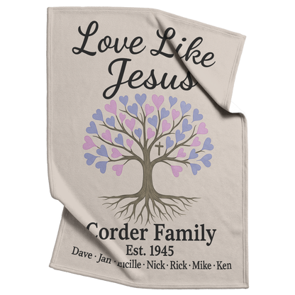 Love_Like_Jesus_Personalized_Throw_V_Blanket_Top_Bottom_Folds_Mockup.png