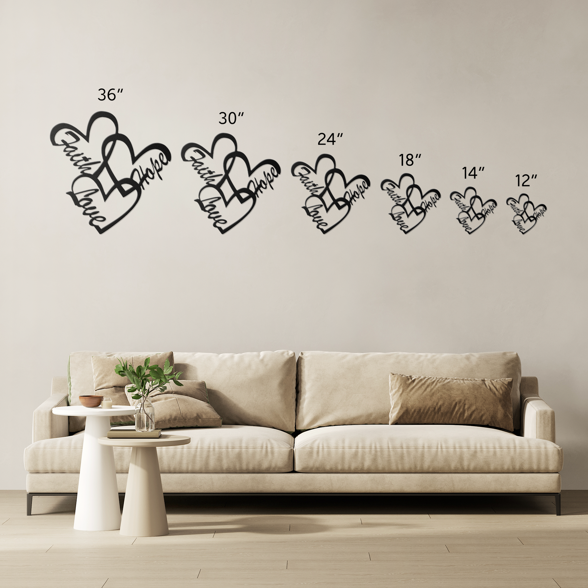 Metal Sign - Hearts - Above The Rest