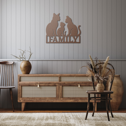 Metal Sign Kitty Family - Above The Rest