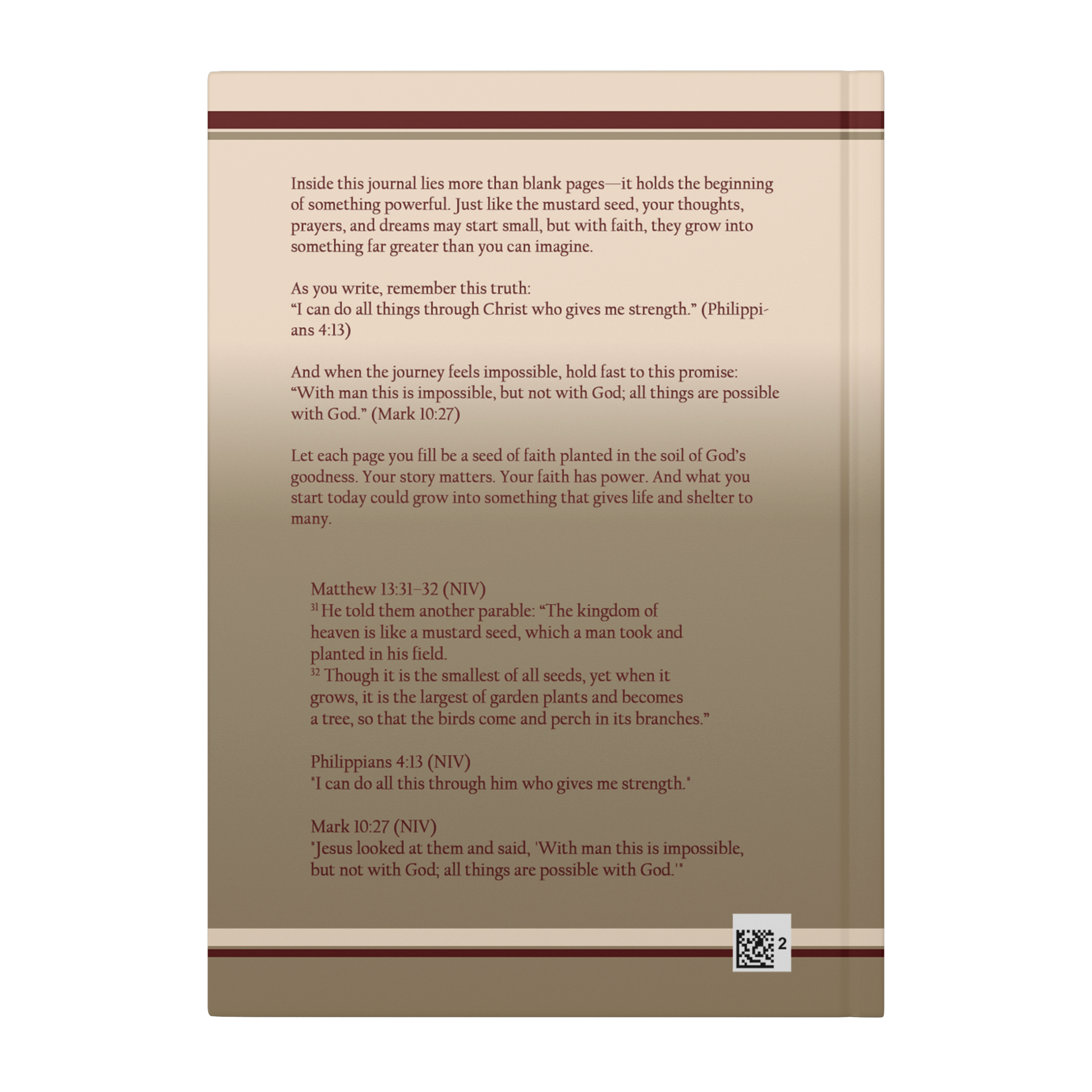 Mustard Seed Faith Journal - Above The Rest