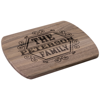 Personalized_Our_Family_Cutting_Board_Dark_Rounded_H_Angle_Mockup.png