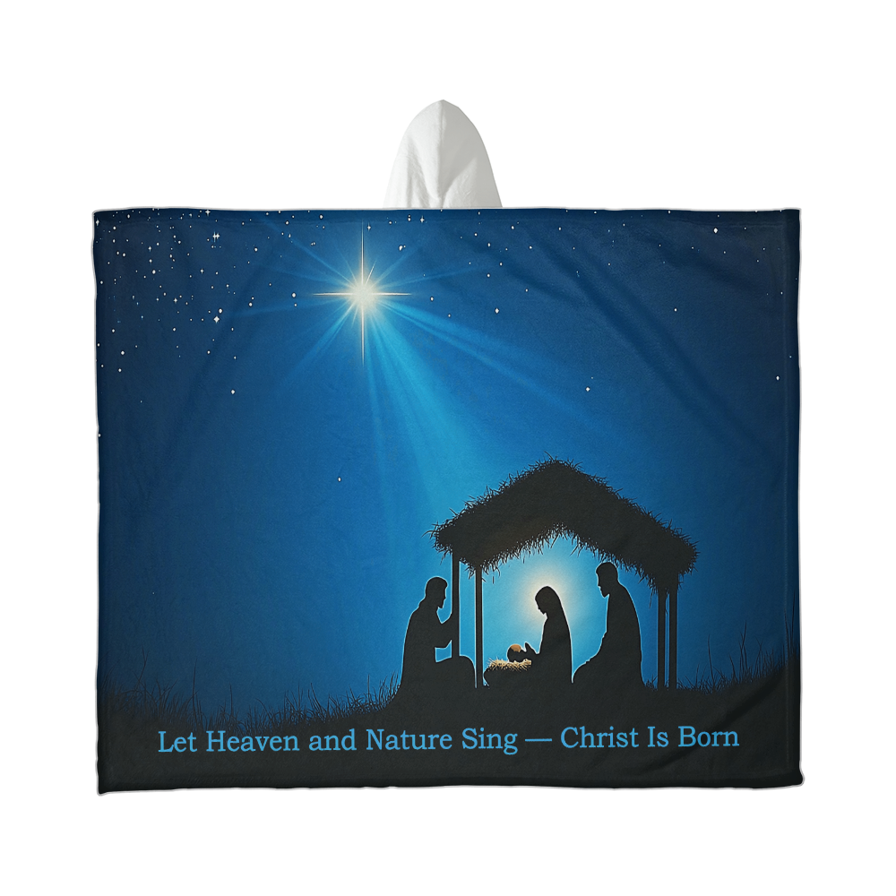 Let Heaven and Nature Sing — Christ Is Born | Nativity Christmas Canvas Wall Art