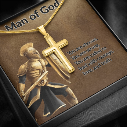 Man Of God Cross Necklace - Christian Apparel | Above The Christian