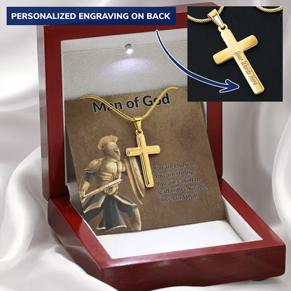 Man Of God Cross Necklace - Christian Apparel | Above The Christian