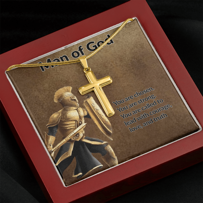 Man Of God Cross Necklace - Christian Apparel | Above The Christian