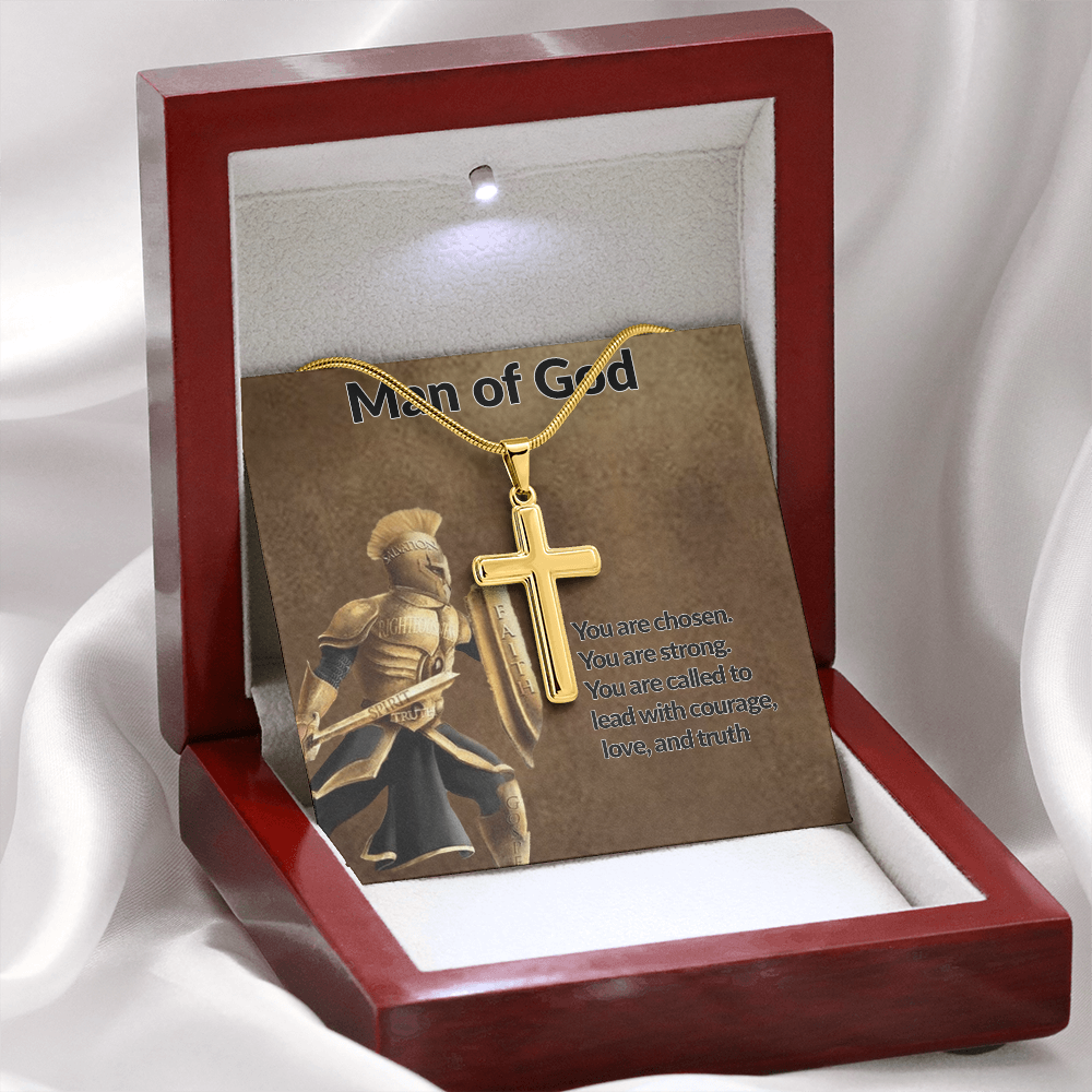 Man Of God Cross Necklace - Christian Apparel | Above The Christian