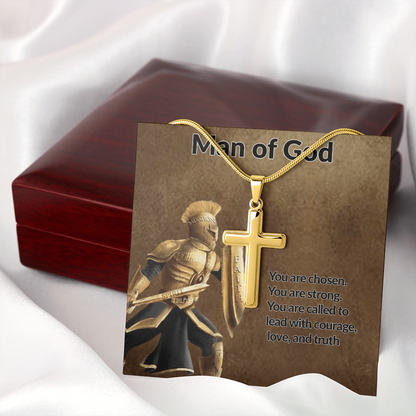 Man Of God Cross Necklace - Christian Apparel | Above The Christian